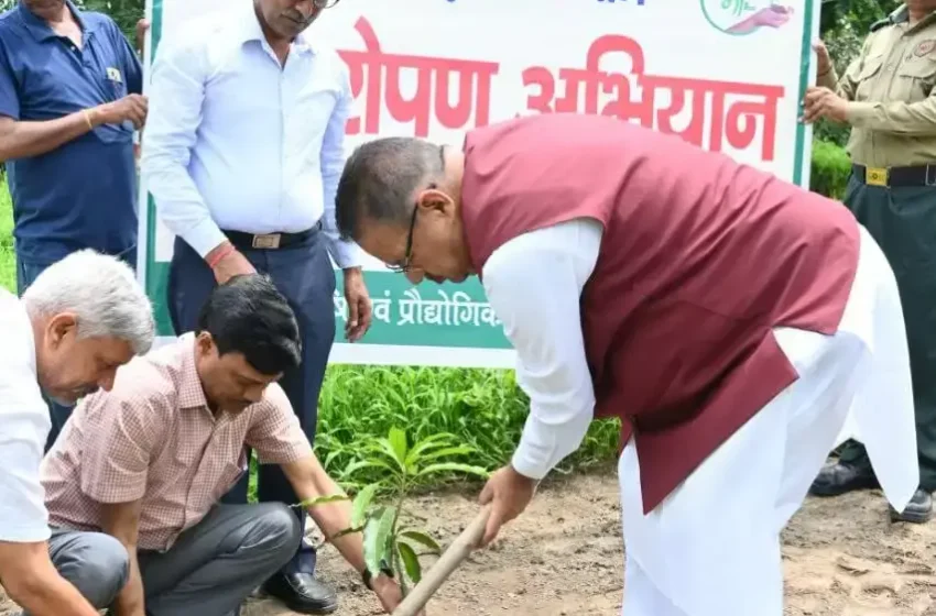  मंत्री गणेश जोशी ने एक पेड़ मां के नाम अभियान के तहत किया पौधरोपण