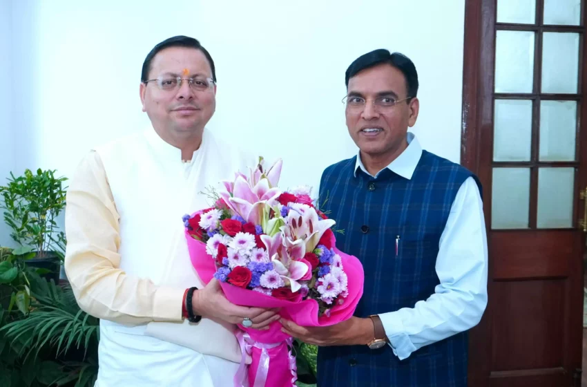  मुख्यमंत्री ने केंद्रीय खेल मंत्री से की भेंट