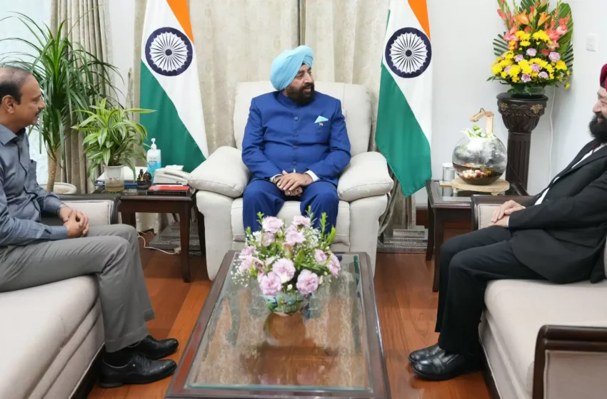  एनआईसी उपमहानिदेशक ने राज्यपाल से की भेंट