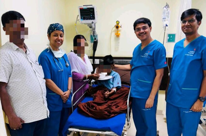  मणिपाल अस्पताल ईएम बाईपास और मुकुंदपुर क्लस्टर ने ७ वर्षीय बच्चे को दुर्लभ और जानलेवा अग्न्याशय की चोट से समय पर ईआरसीपी प्रक्रिया द्वारा बचाया