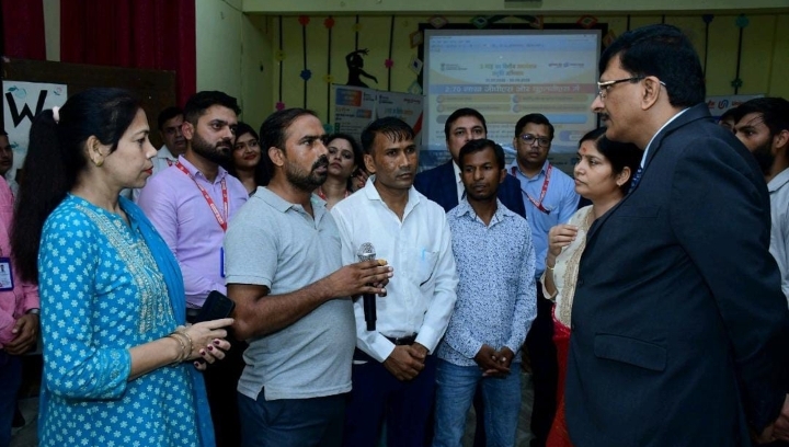  यूनियन बैंक ऑफ इंडिया द्वारा मेरठ जिले के अमेहरा आदिपुर ग्राम पंचायत में वित्तीय समावेशन संतृप्ति एवं जागरूकता अभियान का आयोजन