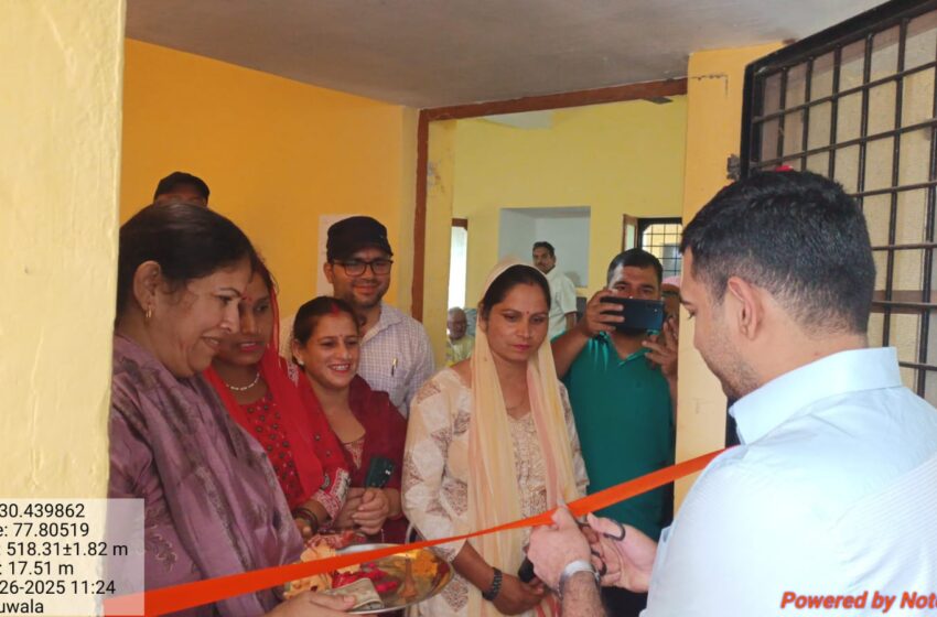  केदारावाला व डुमेट गांव में ‘आदि सेवा केंद्र’ का उद्घाटन किया