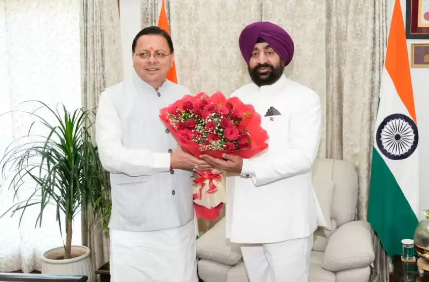 मुख्यमंत्री ने राज्यपाल से की भेंट, दोनों ने एक दूसरे को दीं दीपावली की शुभकामनाएं