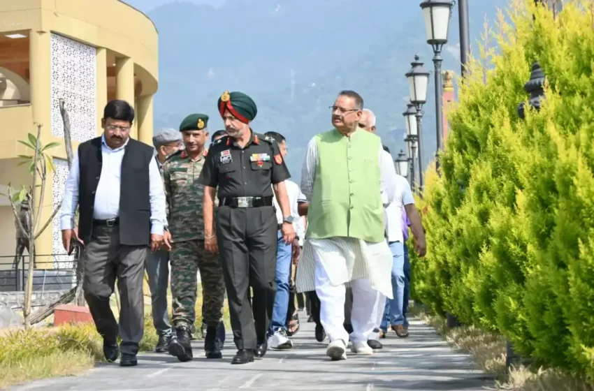 सैनिक कल्याण मंत्री ने किया सैन्यधाम का निरीक्षण,समय से पूरा करने के दिये निर्देश