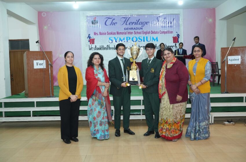  अंग्रेजी वाद विवाद प्रतियोगिता में कर्नल ब्राउन स्कूल अव्वल