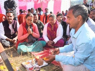  मंत्री रेखा आर्या ने किया प्रदेश के पहले कान्हावन का शिलान्यास