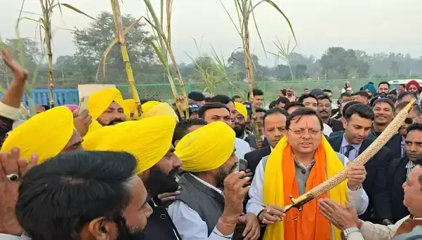  गन्ना समर्थन मूल्य बढ़ाने पर किसानों ने किया मुख्यमंत्री का आभार