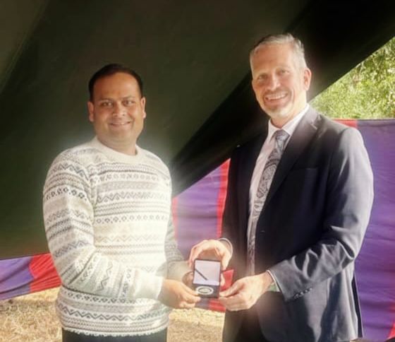  राज्य आपदा प्रतिवादन बल (एसडीआरएफ) उत्तराखंड को अमेरिकी दूतावास ने किया सम्मानित