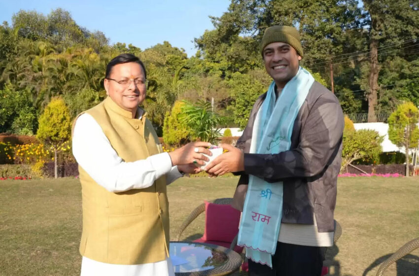  गायक जुबिन नौटियाल ने मुख्यमंत्री धामी से की भेंट