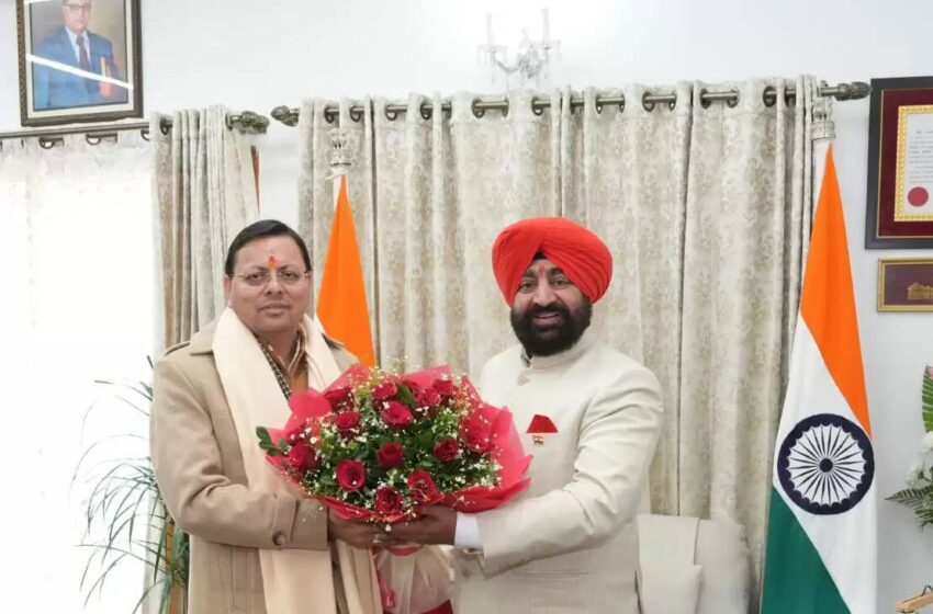  साल के पहले दिन मुख्यमंत्री ने राज्यपाल से मुलाकात कर शुभकामनाएं दी