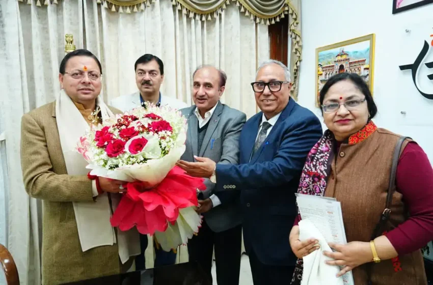  पाका प्रतिनिधिमंडल ने मुख्यमंत्री पुष्कर सिंह धामी से की भेंट