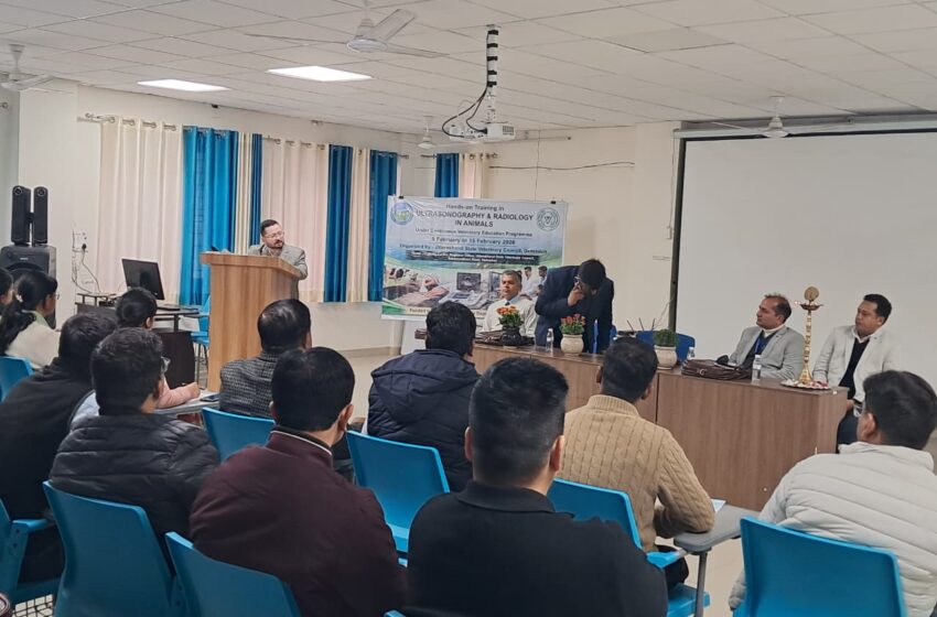  उत्तराखण्ड में पशुचिकित्सकों के लिए सात दिवसीय उन्नत प्रशिक्षण कार्यक्रम का शुभारम्भ