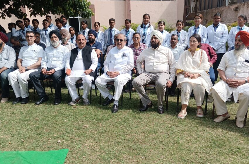  जी आर डी इंस्टीट्यूट ने रखी मल्टीस्पेशलिटी चैरिटेबल हॉस्पिटल की नींव