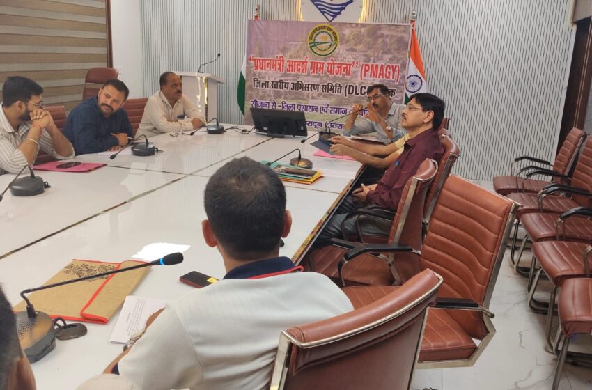  प्रधानमंत्री आदर्श ग्राम योजना के तहत 14 ग्रामों के समग्र विकास पर जोर