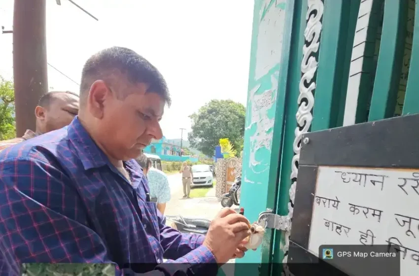  अनधिकृत निर्माण पर प्रशासन की कार्रवाई, डोईवाला में विवादित धार्मिक परिसर सील