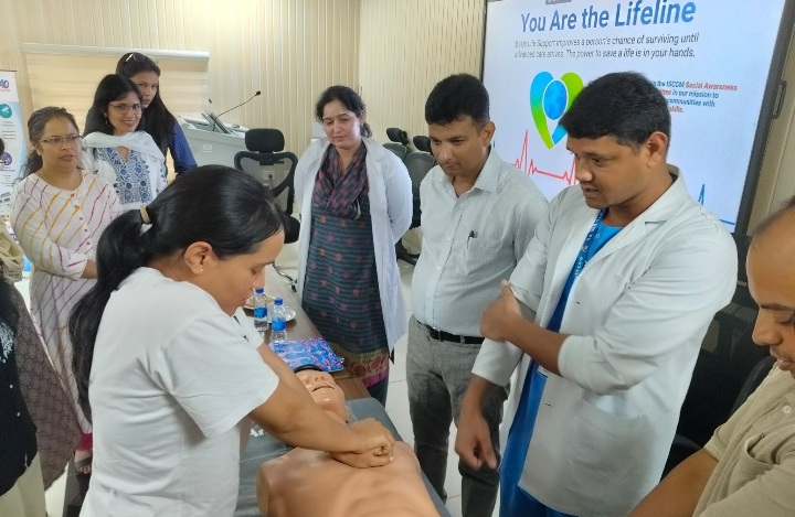  यूजेवीएन लिमिटेड में बेसिक लाइफ सपोर्ट (BLS) एवं प्राथमिक उपचार पर कार्यशाला आयोजित