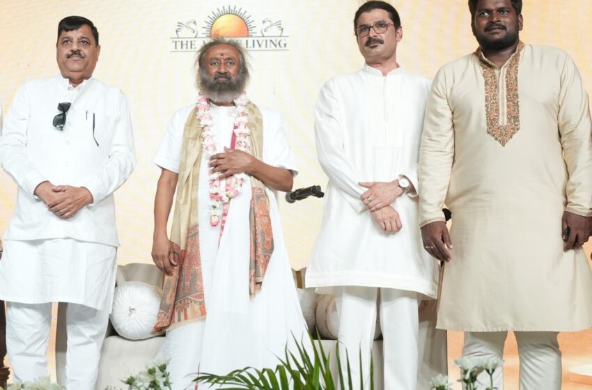  गुरुदेव श्री श्री रवि शंकर ने ईबीजी ग्रुप के इंटीग्रेटेड वेलनेस सेंटर की नींव रखी