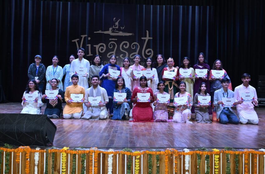  विरासत साधना में 20 विद्यालयों के विद्यार्थियों ने सुरों से सजाई सांस्कृतिक सुबह, विशेष बच्चों की सहभागिता ने मोहा मन