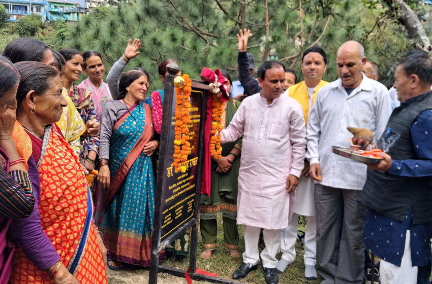  पाबौ में कैबिनेट मंत्री डॉ. रावत ने किया योजनाओं का शिलान्यास व लोकार्पण